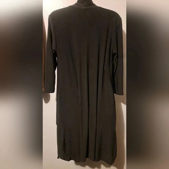 Tiffany & Grey Dress/Jacket 1 Piece Combo Black/White Large W/ Necklace Attached - Picture 5 of 7